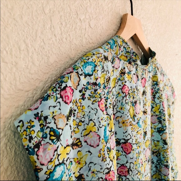 Sundance silk light blue floral tie waist dress size 14 - Picture 6 of 14